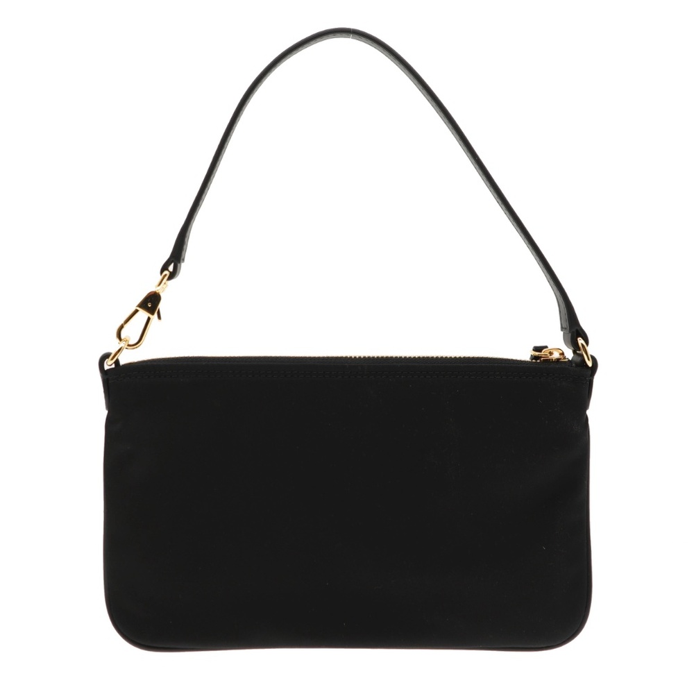 Burberry Pouch Handbag Black Nylon New - Picture 3 of 5
